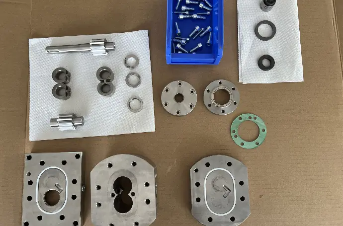 Alpine gear pump, wetted materials